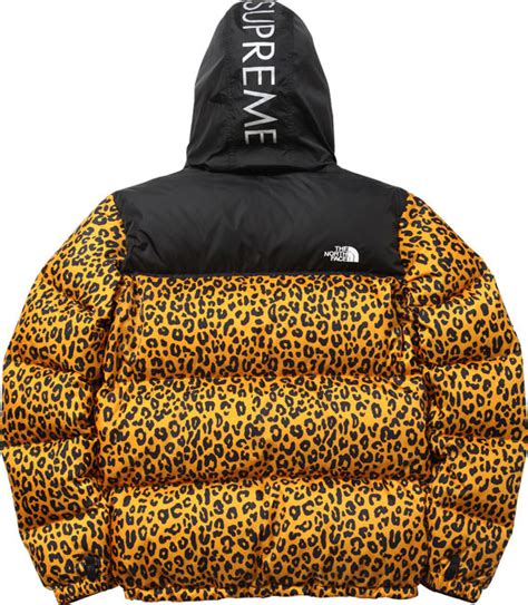 supreme x the north face leopard jacket replica